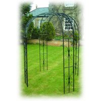 Poppyforge Buckingham 4 Way Gazebo (Inc Ground Spikes) - Steel - Black