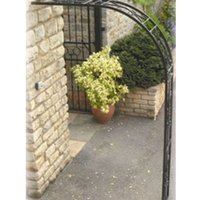 Poppyforge Buckingham Wall Fix Arch (Inc 2 Ground Spikes) - Steel - Black