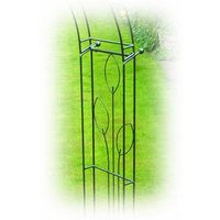 Poppyforge Flower 4 Sided Gazebo (Inc Ground Spikes) - L178 x W178 cm - Black