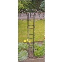 Poppyforge Large Tuteur Plant Border Support - Steel - L35.7 x W109 x H195 cm in Black