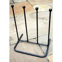 2 Pair Boot Rack Steel Wellie Stand L27.9 x W38 x H48.3 cm