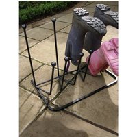 Poppyforge Family Boot Rack - Wellie Stand - Steel - L34.3 x W53.4 x H45.8 cm in Black