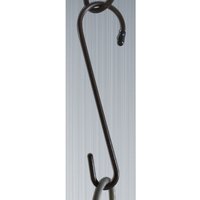 Poppyforge Handy Hook 8 Inches - Garden Hanger - Solid Steel - H20.3 cm - Brown