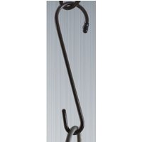 Poppyforge Handy Hook 8 Inches Silver - Garden Hanger - Steel - H20.3 cm - Black