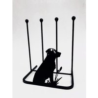 Poppyforge 2 Pair Boot Rack - Labrador - Steel - L30.4 x W38 x H48.3 cm - Black