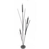 Poppyforge Bullrush Cluster Garden Art - Steel - W43.2 x H121.9 cm - BM/RtR in Black