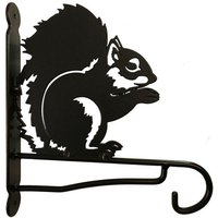 Poppyforge Squirrel Feature Bracket - Steel - W30.5 x H33 cm - Black