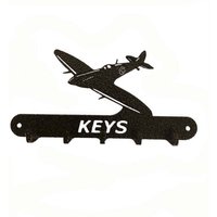 Poppyforge Spitfire Key Holder - Steel - L15 x H9 cm - Black