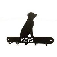 Poppyforge Labrador Key Holder - Steel - L15 x H9 cm - Black