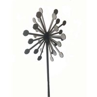 Poppyforge 4Ft 3D Allium Plant Pin (2 Parts) BM/RtR (Pack of 3) - Steel - H122 cm in Black