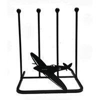 Poppyforge 2 Pair Boot Rack - Spitfire - Steel - L29 x W39 x H48 cm - Black