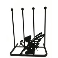 Poppyforge 2 Pair Boot Rack - Fairy - Steel - L29 x W39 x H48 cm - Black