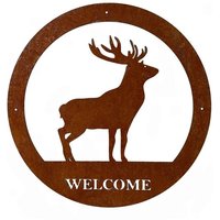 Stag Small Wall Art Text Steel W29.5 x H29.5 cm BM RtR