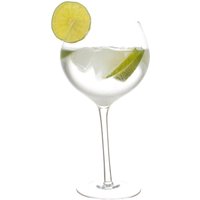Tipsy Gin Glass Transparent