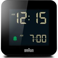 Braun Digital Alarm Clock in Black