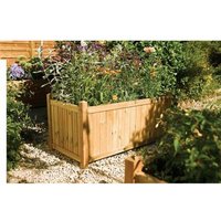 Rowlinsons Rectangular Planter - L50 x W100 x H50 cm in Brown
