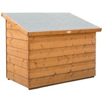 Rowlinsons Shiplap Patio Chest - Timber - L72 x W120 x H92 cm in Brown