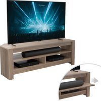 AVF Calibre Sound 1.2m TV Stand with Sliding Shelf, for TVs up to 60" in Natural