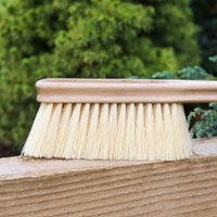 Charles Bentley Charnwood Tampico Hand Brush Garden Maintenance Wood Green