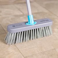 Lifestyle 12" Stiff Synthetic Outdoor Wooden Broom