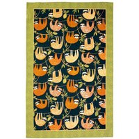Ulster Weavers 'Hanging Around' Animal Print 100% Cotton Tea Towel in Blue