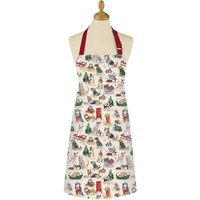 Ulster Weavers 'Merry Mutts' Christmas Animals 100% Cotton Apron in Red