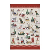 Merry Mutts Christmas Animals 100% Cotton Tea Towel