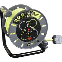 Masterplug 4 Socket PRO-XT Open Cable Extension Reel 240v