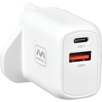 Super Fast USB Charging Plug 1 x Type 1 x Type C 30W