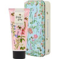Heathcote & Ivory Busy Bees Vegan Honey Hand Cream Tin in Blue | Size: 1000ml