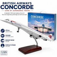 netfurniture British Airways BAC Concorde Model Plane 1:125 in White