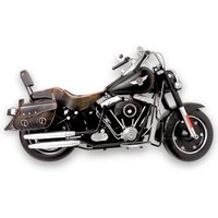 netfurniture Vintage Harley-Style Motorcycle Large Model | Assembled | Collectible Gift | Quick Delivery | Black