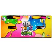 Slime Tubs 10 Pack Multicoloured Slime