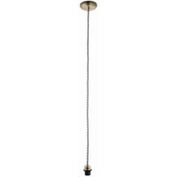Netlighting Cable Set Ceiling Pendant Light Antique Brass E27 in Gold