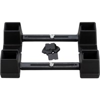 Aidapt Adjustable Height & Width Linked Bed Raiser Width 914 to 1460mm in Black