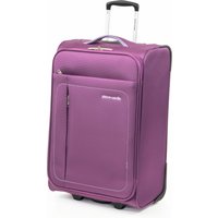 Pierre Cardin Soft Shell Wheeled Cabin Friendly Suitcase Lightweight Travel Luggage in Purple | Size: Mini Cabin