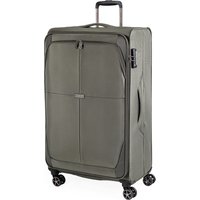 Gino Ferrari Omis Premium Lightweight Soft Shell Suitcase, Wheeled TSA Hold Luggage in Green | Size: Medium