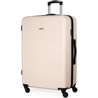 Pierre Cardin Hard Shell Suitcases - 4 Wheel Travel Luggage (Small, Medium & Large) in Cream