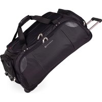 Gino Ferrari Lightweight Wheeled Holdall Duffel Bag with Stress Tested Skate Wheels in Black | Size: Small