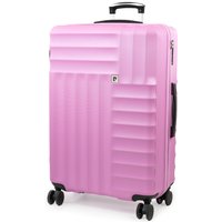 Pierre Cardin Soleil 30" Wheeled Hard Sided Family Suitcase TSA Luggage Locks Pink in Pale Pink | Size: Large