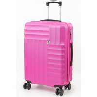 Pierre Cardin Soleil 26" Wheeled Hard Sided Family Suitcase TSA Luggage Bright Pink | Size: Medium