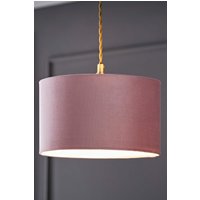 ValueLights Reni Blush Pink Velvet Easy Fit Drum Ceiling Lamp Shade in Dusty Pink | Size: Small