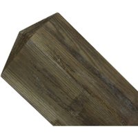 Burbage Iron Craft Pyramid Top Post - Pressure Treated Redwood - L100 x W100 x H1650 mm in Brown