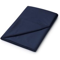Helena Springfield 'Plain Dye' Polycotton Flat Sheet in Dark Navy | Size: Double Flat