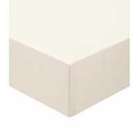 Murmur ' 250TC' Plain Dye Fitted Sheet in Ivory | Size: King Fitted