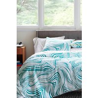 Martex Green Zebra Marble Duvet Cover Set | Size: Super King