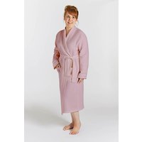 Lazy Linen Women's 'Pure Washed Linen' Bathrobe in Pink | Size: 14-16