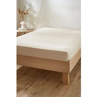 Martex Touch of Linen Fitted Sheet in Cream | Size: Single Fitted