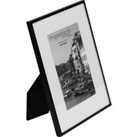 IMPRESSIONS Matt Black Metal Photo Frame 4" x 6"