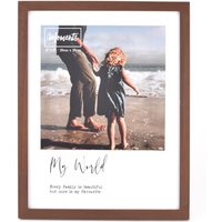 Modern Wooden Photo Frame 8 x 8" My World